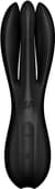 Кліторальний вібратор Satisfyer Threesome 2 Black, 3 гнучкі пальчики, 3 мотори