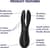 Кліторальний вібратор Satisfyer Threesome 2 Black, 3 гнучкі пальчики, 3 мотори