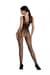 Бодістокінг Passion ECO BS003, чорний, One Size, відкрита промежина, імітація корсета і панчіх