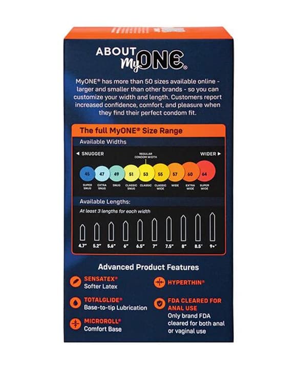 Презервативи MyONE Extra Wide & Long 10 шт, картонна коробка