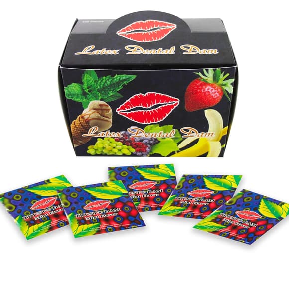 Набор латексных салфеток Latex Dental Dams Mint 100 шт