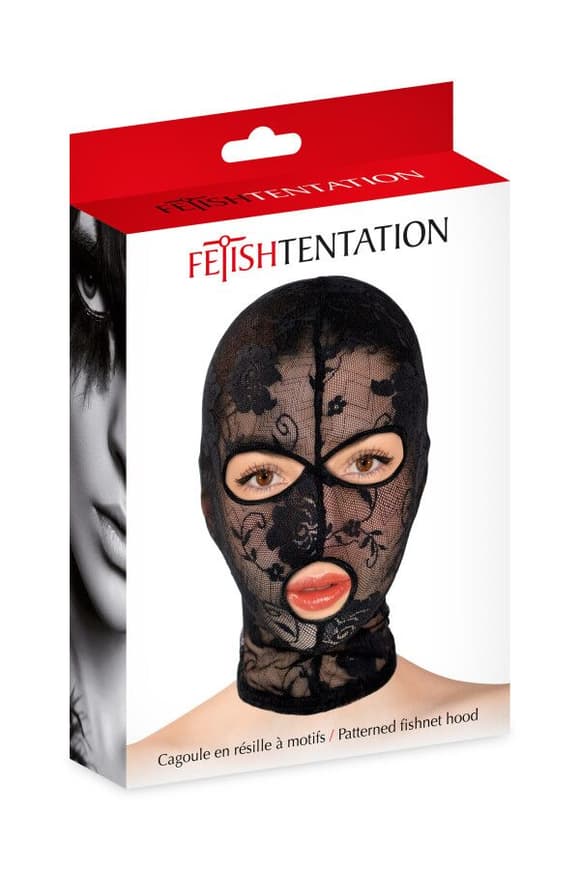 Капюшон для БДСМ Fetish Tentation Patterned fishnet hood