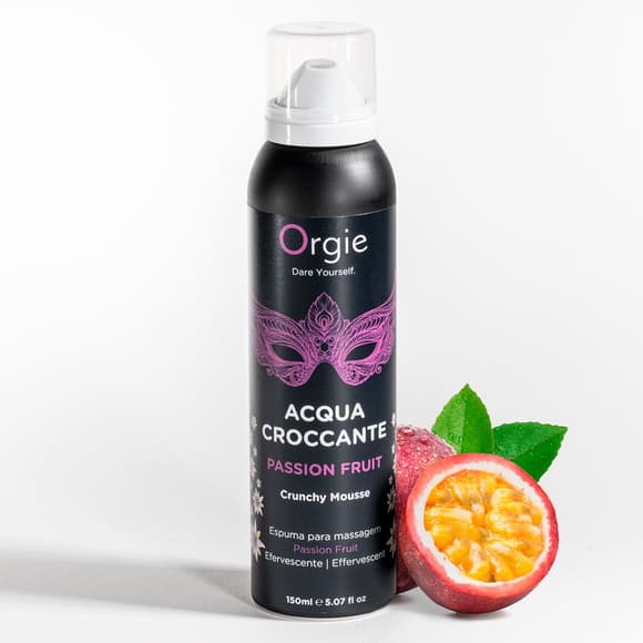Массажная пенка Orgie – Acqua Croccante Passion Fruit (150 мл), эффект лопающихся пузырьков