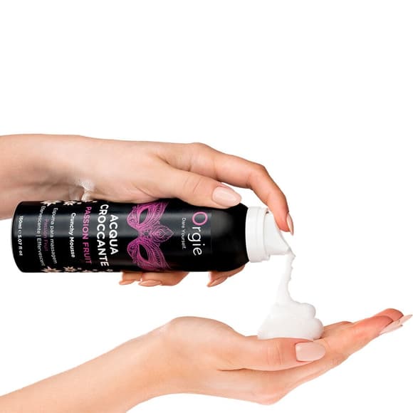 Массажная пенка Orgie – Acqua Croccante Passion Fruit (150 мл), эффект лопающихся пузырьков