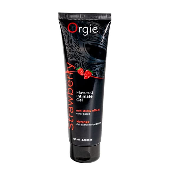 Лубрикант на водной основе Orgie Lube Tube Strawberry, 100 мл, со вкусом и ароматом клубники