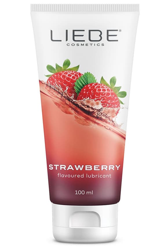Розпродаж!!! Лубрикант на водній основі Liebe Lubricant Strawberry 100 мл (термін 05.2025)