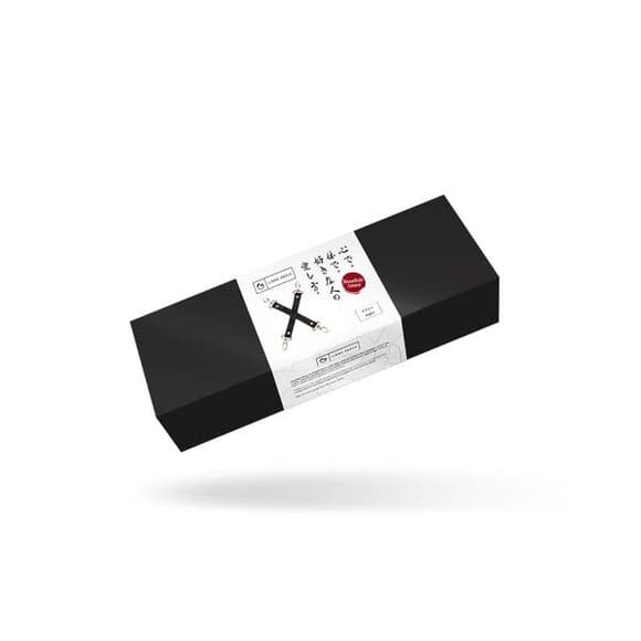 Хрестовина для фіксації Liebe Seele Boudoir Amor Pink Hogtie Black, на карабінах