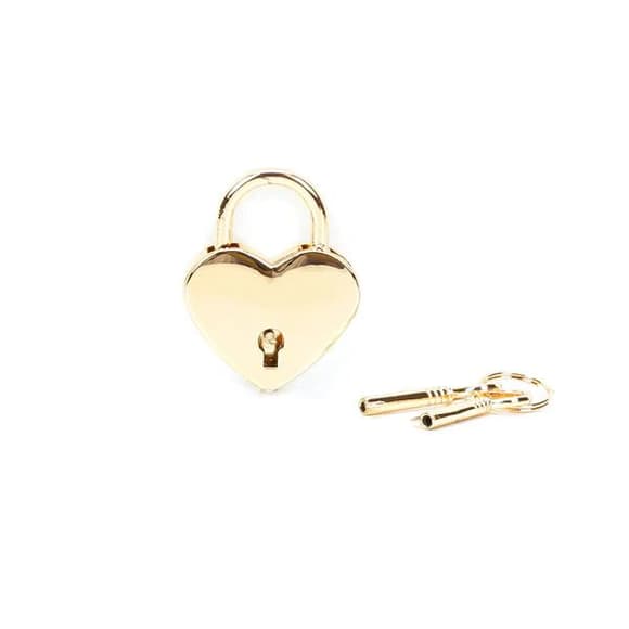 Замочек-сердечко Liebe Seele Heart Shape Padlock Gold (2 шт), универсальный