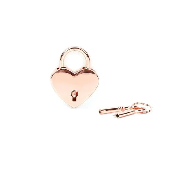 Замочек-сердечко Liebe Seele Heart Shape Padlock Rose Gold (2 шт), универсальный