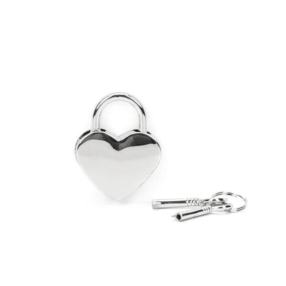 Замочек-сердечко Liebe Seele Heart Shape Padlock Silver (2 шт), универсальный