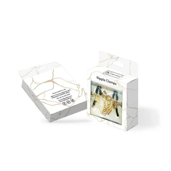 Зажимы для сосков Liebe Seele Hollow Heart Nipple Clamps Gold