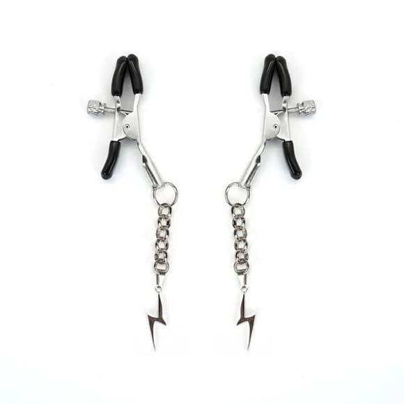 Затискачі для сосків Liebe Seele Lightning Nipple Clamps Silver