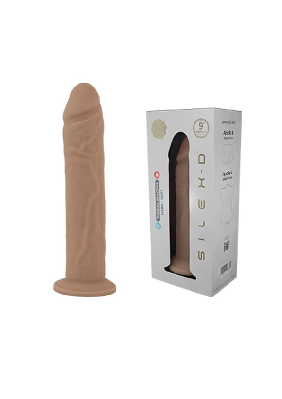 Фаллоимитатор SilexD Oscar Flesh (MODEL 2 size 9in) Liquid Silicone подходит для Apollo