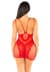 Платье Leg Avenue Lace and Net Mini Dress with Dual Strap One Size, Red