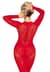 Платье Leg Avenue Lace and Net Bodycon Gown One Size, Red