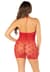Сорочка Leg Avenue Mini Heart Trimmmed Net Chemise One Size, Red