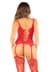 Комплект Leg Avenue Cami Garter with Stockings and String One Size, Red