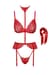 Комплект Kissable Bondage Kiss Set Red S/M