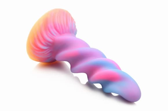 Фентезійний фалоімітатор Creature Cocks Glow-in-the-Dark Unicorn Dildo