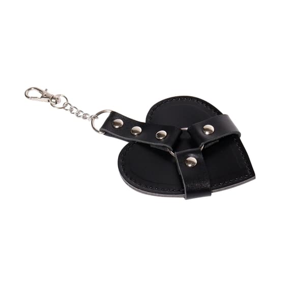 Брелок на карабине для ключей Art of Sex Chained Heart, Черный