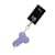 Брелок на карабіні для ключів Art of Fhallus, Лаванда