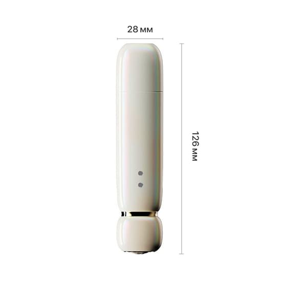 Вакуумный клиторальный стимулятор Zalo Lia Floral White, 3 насадки, 3 режима, разная интенсивность