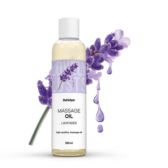 Распродажа!!! Массажное масло Satisfyer Massage Oil Lavender 250 мл (срок 30.04.2027)