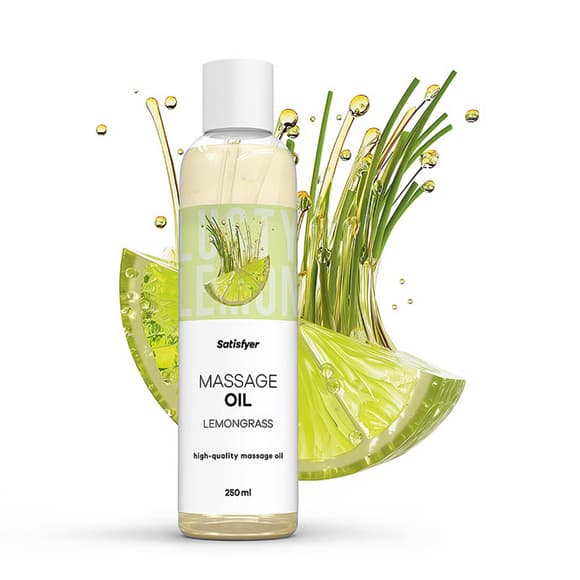 Распродажа!!! Массажное масло Satisfyer Massage Oil Lemongrass 250 мл (срок 30.04.2027)