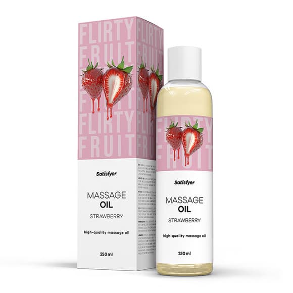 Распродажа!!! Массажное масло Satisfyer Massage Oil Strawberry 250 мл (срок 30.04.2027)