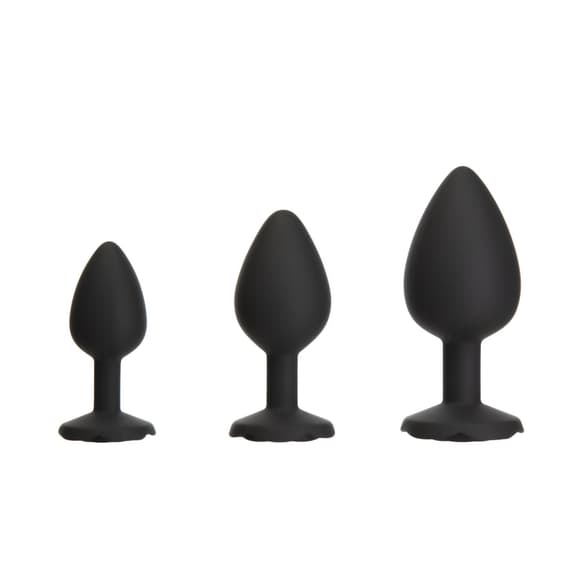 Набор силиконовых анальных пробок BMS Roses Til’ Dawn Silicone Anal Plug Kit (повреждена упаковка!!!)