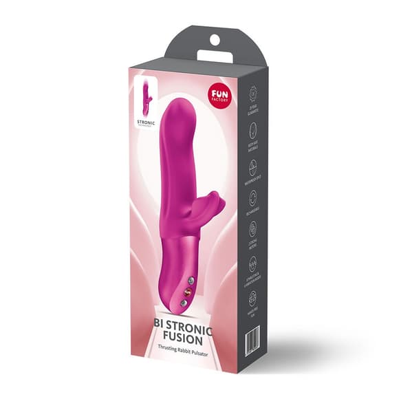 Пульсатор с вибрацией клиторального отростка Fun Factory Bi Stronic Fusion Magenta, 2 мотора