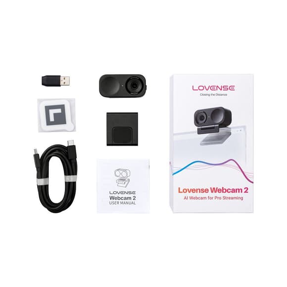 Веб-камера 4К с искусственным интеллектом Lovense WebCam 2, для стрима, активация чаевыми