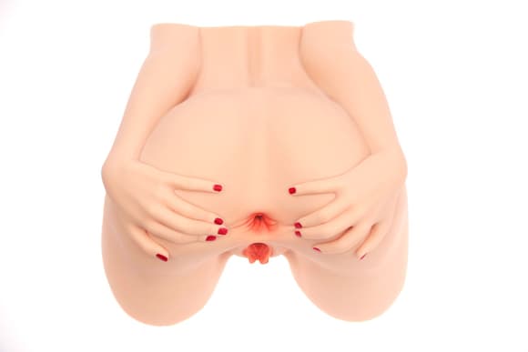 Мастурбатор-попа Naked Factory MONICA, вагина + анус, 2 канала, очень реалистичный, сквозной