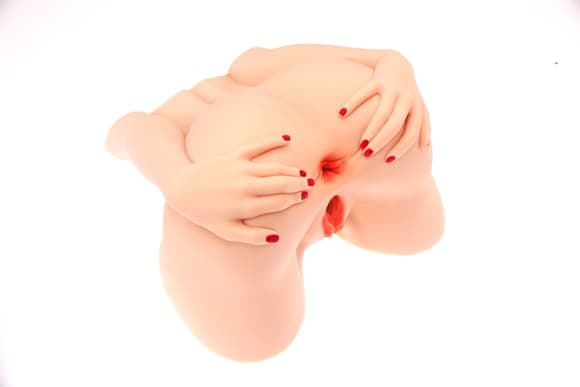 Мастурбатор-попа Naked Factory MONICA, вагина + анус, 2 канала, очень реалистичный, сквозной