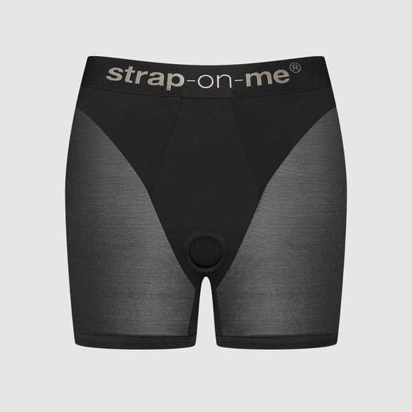 Шорты с фиксацией дилдо Strap-On-Me Harness Lingerie Halo - XS - Black