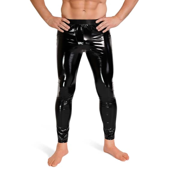 Лаковані чоловічі легінси Art of Sex - Matthias, колір чорний, розмір S