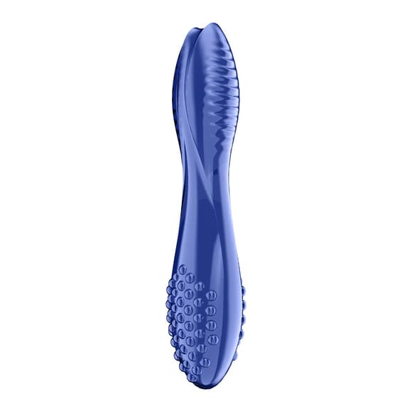 Двосторонній скляний дилдо Satisfyer Dazzling Crystal 2 Blue