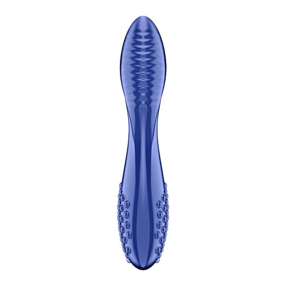 Двосторонній скляний дилдо Satisfyer Dazzling Crystal 2 Blue