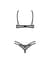 Комплект Obsessive Euridia 2-pcs crotchless set XL/2XL