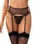 Чулки-стокинги Obsessive Isinne garter stockings S/M/L (мятая упаковка!!!)