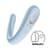 Вібратор для пар Satisfyer Double Classic Light Blue з одним моторчиком
