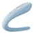 Вібратор для пар Satisfyer Double Classic Light Blue з одним моторчиком