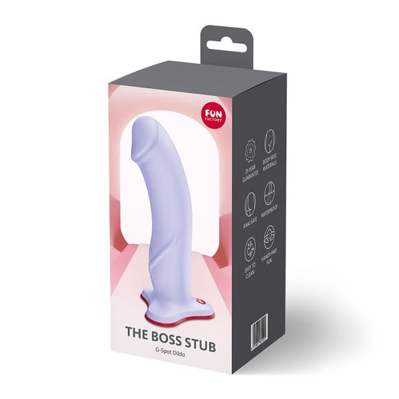 Фаллоимитатор Fun Factory THE BOSS STUB Purple, реалистичная текстура, длина 17,9 см, диаметр 4,1 см