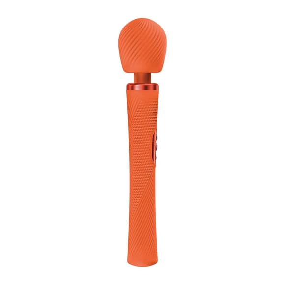 Вибромассажер Fun Factory VIM Vibrating Wand Orange, супермощный и легкий, до 6 часов работы