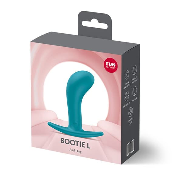 Анальна пробка Fun Factory BOOTIE L Aquamarine, діаметр 3,8 см, тонкий обмежувач