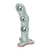 Фалоімітатор Fun Factory BOUNCER Light Green, кульки всередині, ефект вібрації, діаметр 3,9 см