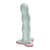 Фалоімітатор Fun Factory BOUNCER Light Green, кульки всередині, ефект вібрації, діаметр 3,9 см