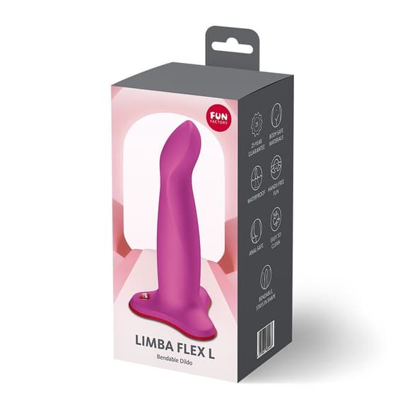 Фалоімітатор Fun Factory LIMBA FLEX L Magenta (м'яте паковання!!!)