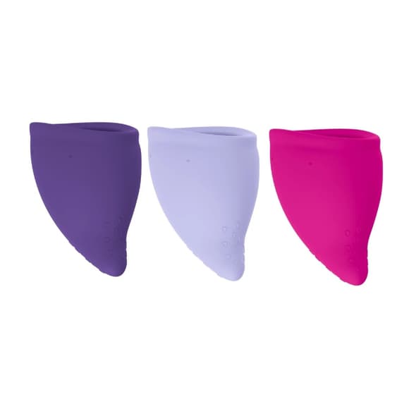 Менструальна чаша Fun Factory FUN CUP SIZE B Purple, багаторазова, діаметр 4,3 см, об’єм 30 мл