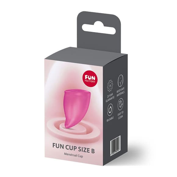 Менструальна чаша Fun Factory FUN CUP SIZE B Magenta, багаторазова, діаметр 4,3 см, об’єм 30 мл